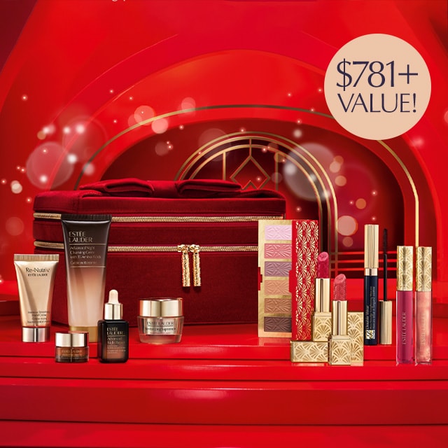 Purchase the Blockbuster 12-Piece Set (includes 7 full-sizes!) for $175 with any Estee Lauder purchase of $150 or more.